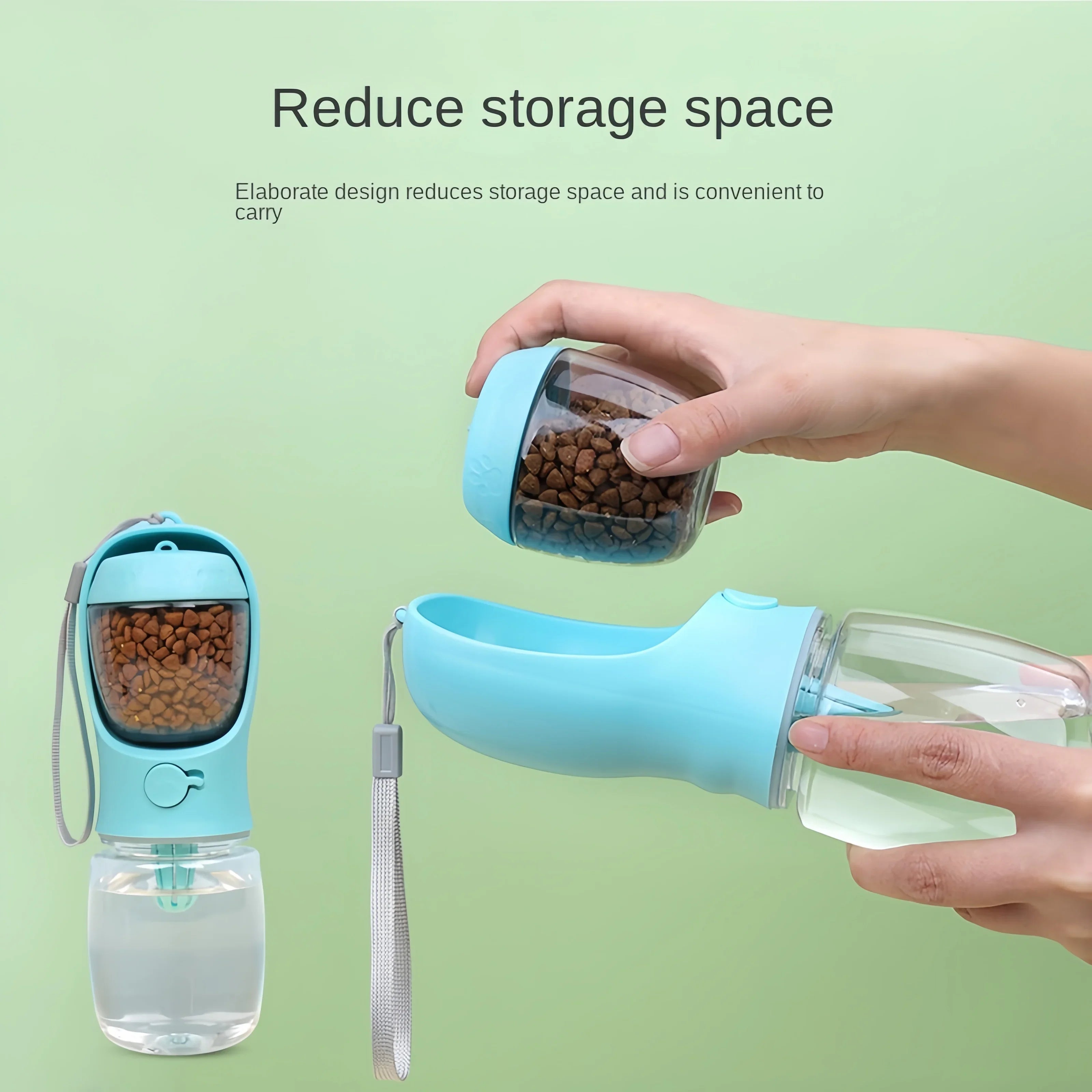 Portable Pet Water & Food Carrier