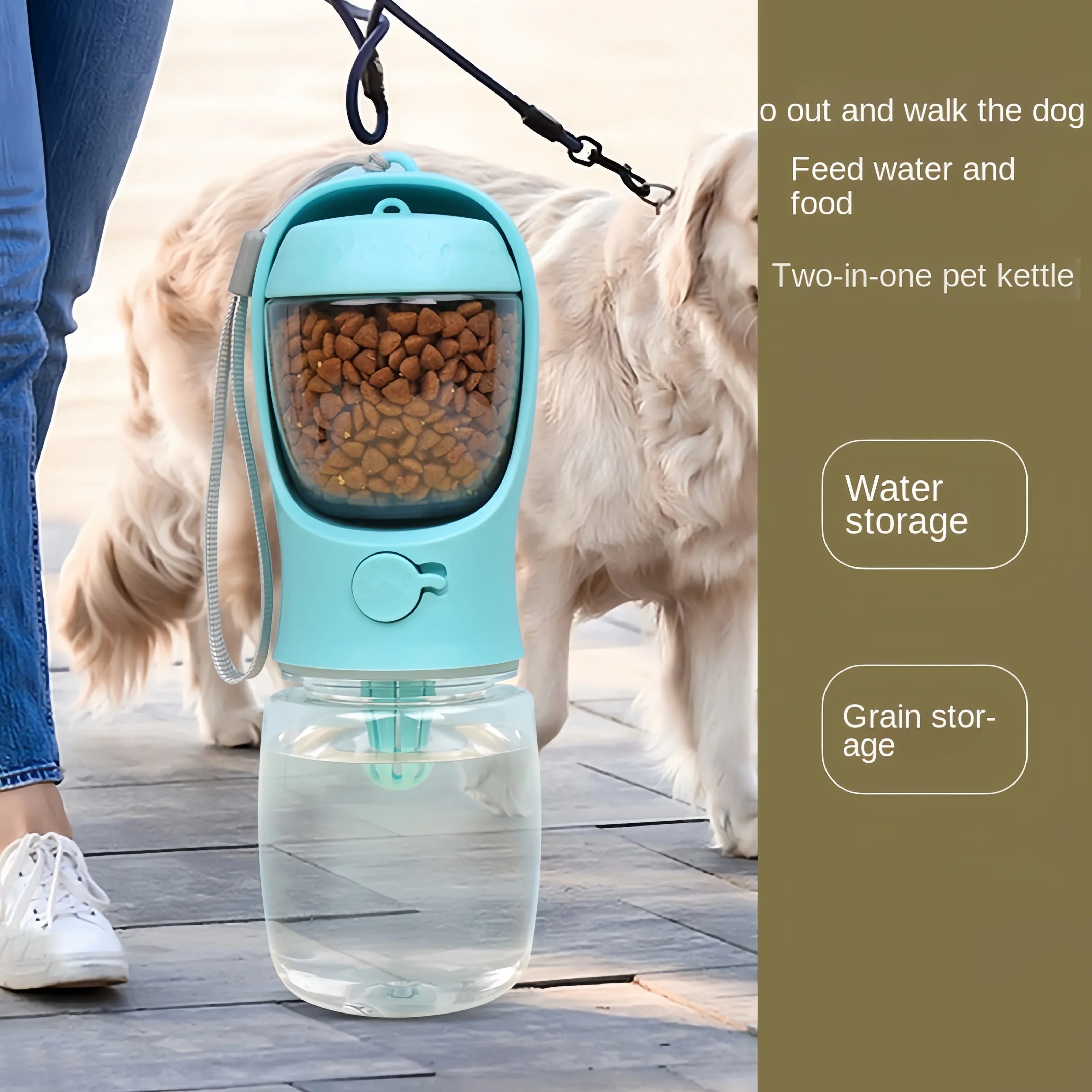 Portable Pet Water & Food Carrier